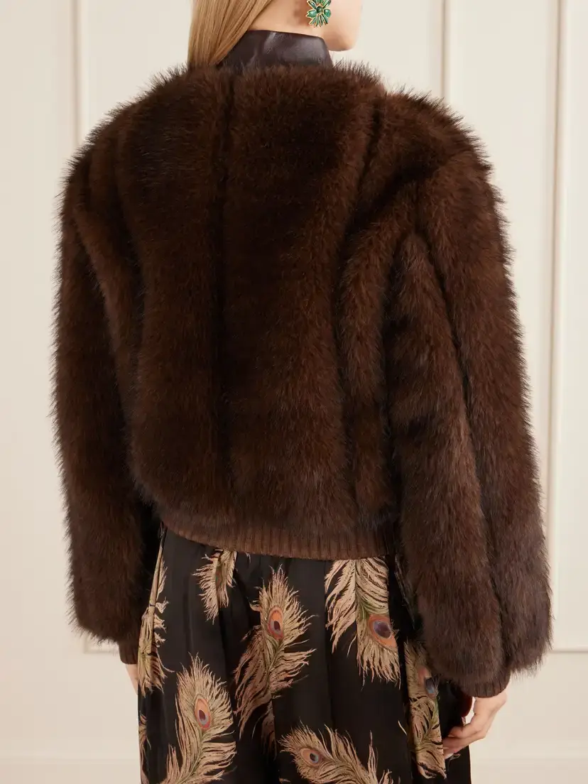 Zimmermann Valiant Plush Bomber Jacket | Thumbnail 3
