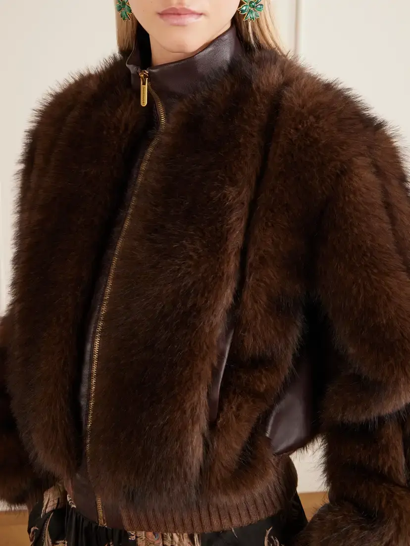 Zimmermann Valiant Plush Bomber Jacket | Thumbnail 4