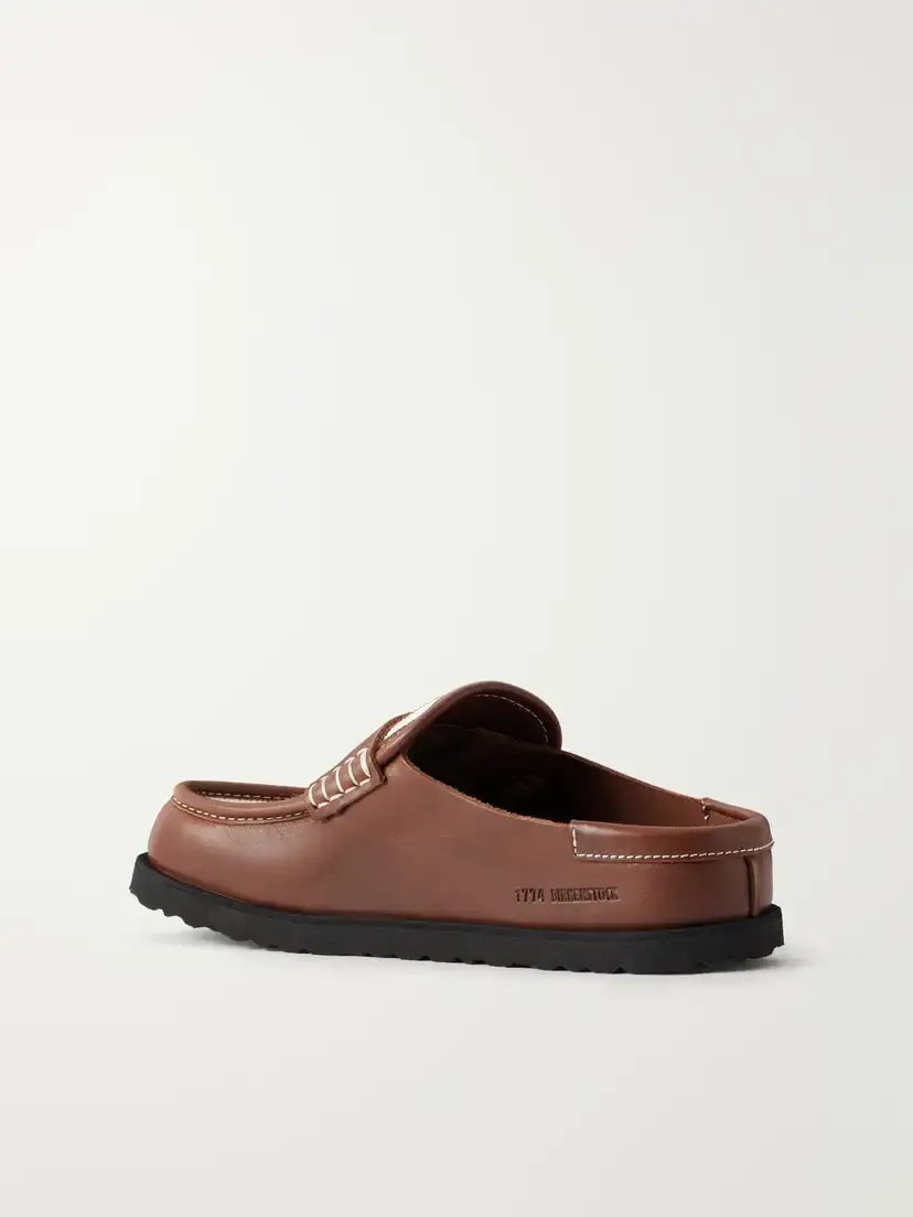 Birkenstock 1774 Naples Wrapped Canvas-trimmed Leather Loafers | Thumbnail 3 Birkenstock 1774 Naples Wrapped Canvas-trimmed Leather Loafers | Thumbnail 3