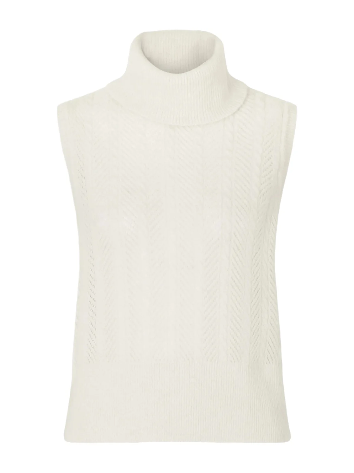 Mazzy Cashmere Turtleneck Sweater Vest