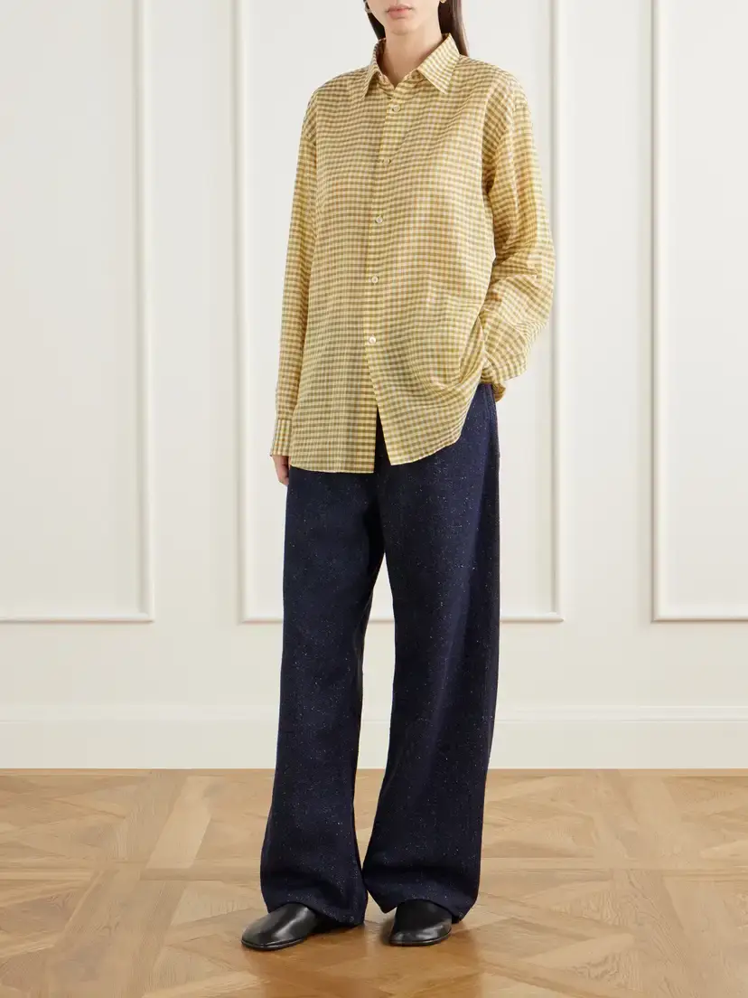 Auralee Silk Mid-rise Wide-leg Pants | Thumbnail 2 Auralee Silk Mid-rise Wide-leg Pants | Thumbnail 2