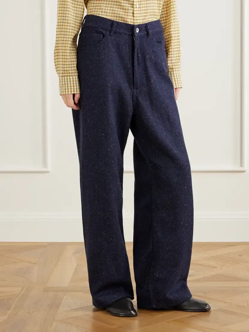 Auralee Silk Mid-rise Wide-leg Pants | Thumbnail 3 Auralee Silk Mid-rise Wide-leg Pants | Thumbnail 3