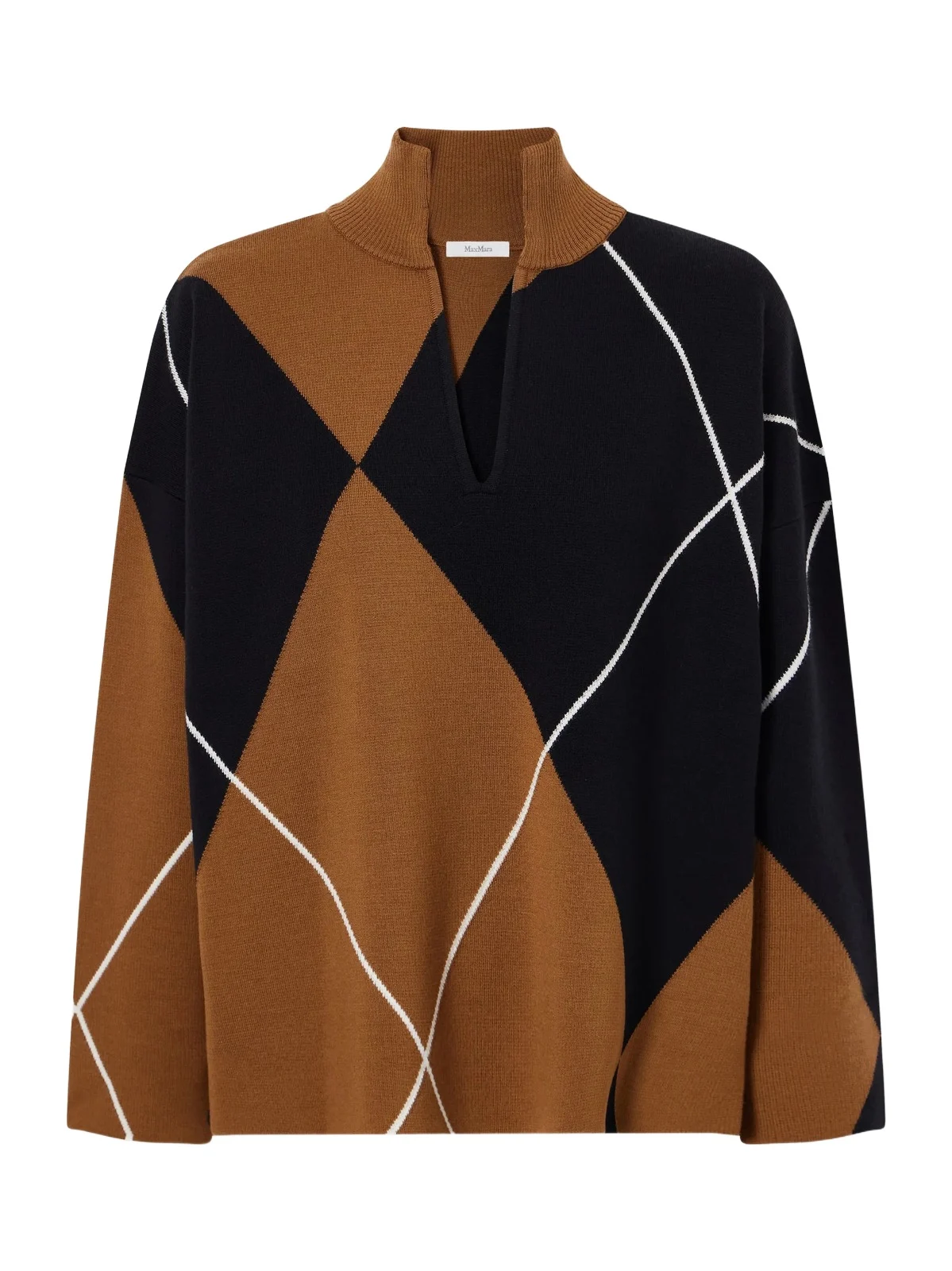 Sala Argyle Wool Sweater