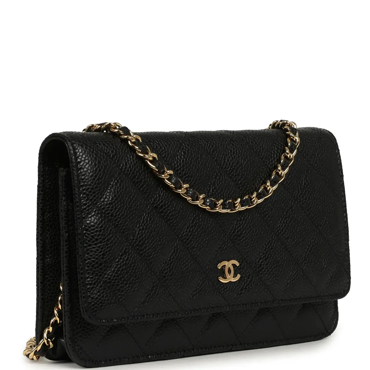 Chanel Chanel Classic Wallet On Chain WOC Black Caviar Gold Hardware | Thumbnail 2 Chanel Chanel Classic Wallet On Chain WOC Black Caviar Gold Hardware | Thumbnail 2