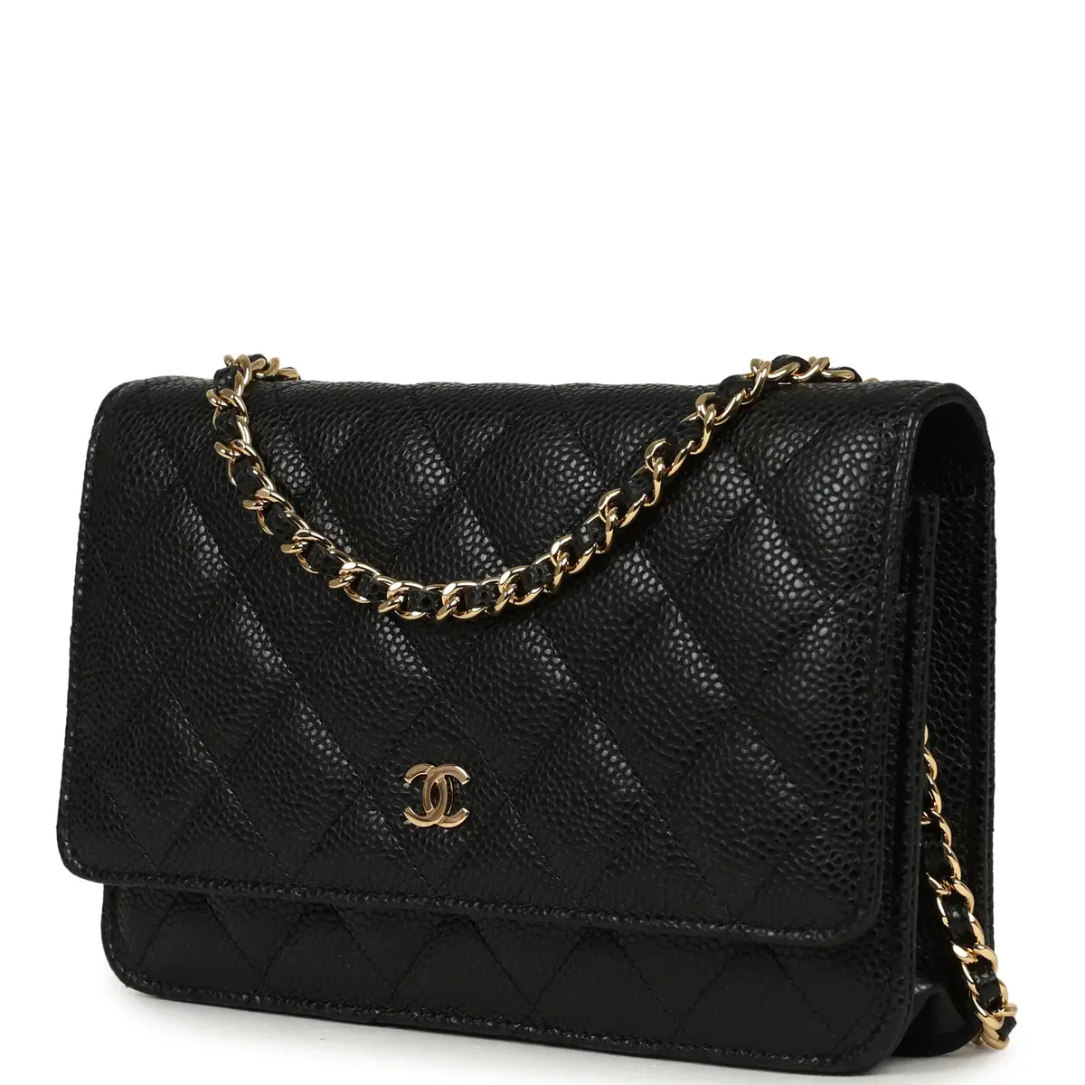 Chanel Chanel Classic Wallet On Chain WOC Black Caviar Gold Hardware | Thumbnail 5 Chanel Chanel Classic Wallet On Chain WOC Black Caviar Gold Hardware | Thumbnail 5