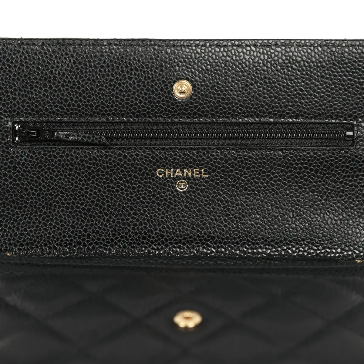 Chanel Chanel Classic Wallet On Chain WOC Black Caviar Gold Hardware | Thumbnail 8 Chanel Chanel Classic Wallet On Chain WOC Black Caviar Gold Hardware | Thumbnail 8