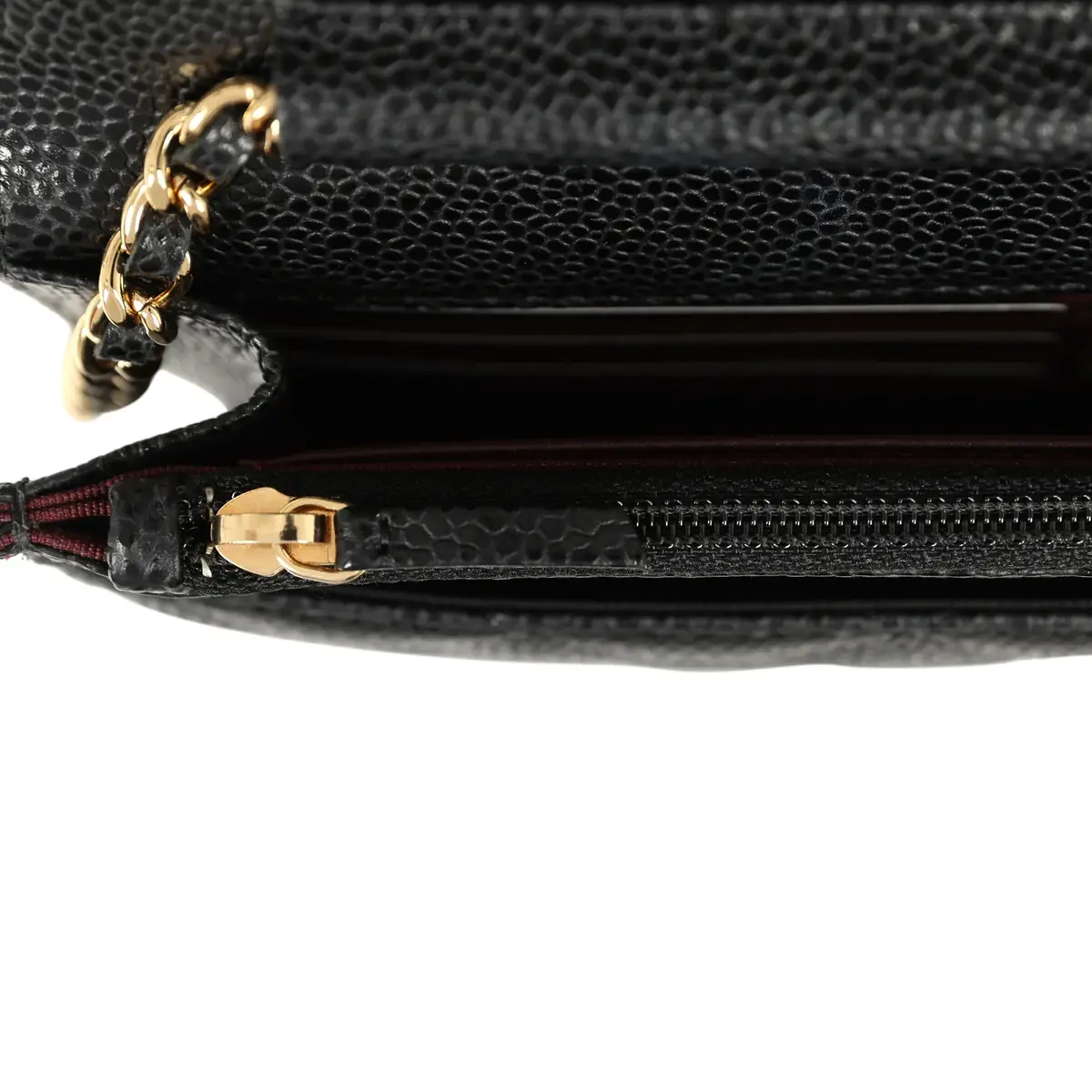 Chanel Chanel Classic Wallet On Chain WOC Black Caviar Gold Hardware | Thumbnail 9 Chanel Chanel Classic Wallet On Chain WOC Black Caviar Gold Hardware | Thumbnail 9