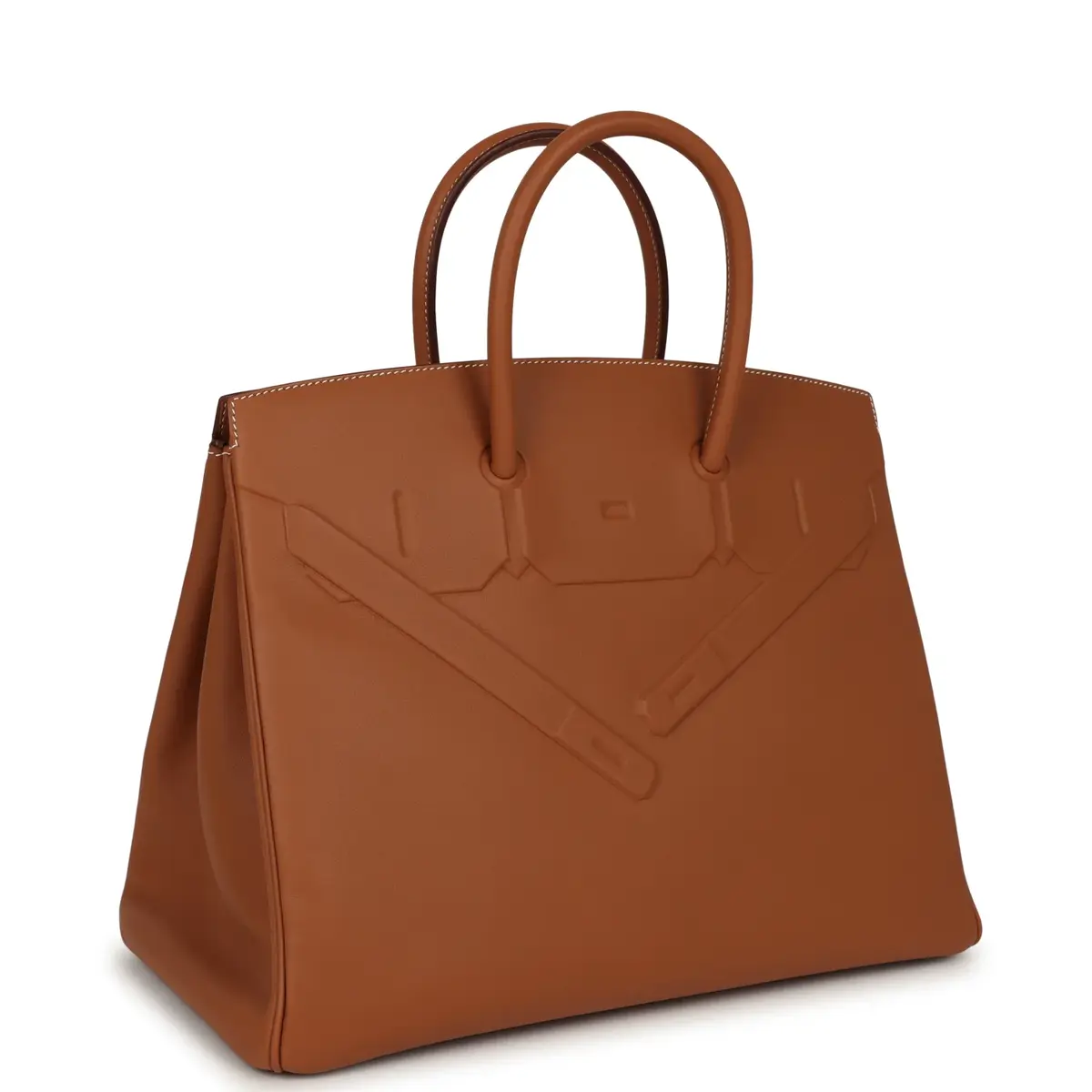 HERMÈS Hermes Birkin Shadow 35 Gold Swift Palladium Hardware | Thumbnail 2 HERMÈS Hermes Birkin Shadow 35 Gold Swift Palladium Hardware | Thumbnail 2