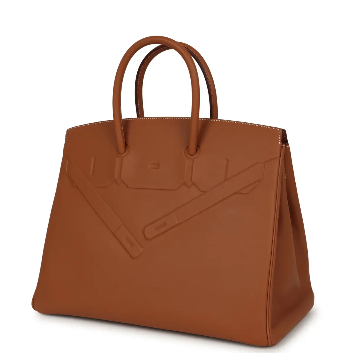 HERMÈS Hermes Birkin Shadow 35 Gold Swift Palladium Hardware | Thumbnail 5 HERMÈS Hermes Birkin Shadow 35 Gold Swift Palladium Hardware | Thumbnail 5