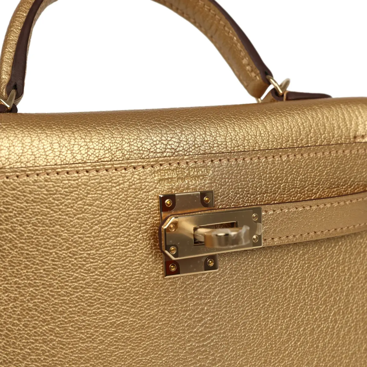 HERMÈS Hermes Kelly Sellier 20 Dore Chevre Chamkilight Permabrass Hardware | Thumbnail 7 HERMÈS Hermes Kelly Sellier 20 Dore Chevre Chamkilight Permabrass Hardware | Thumbnail 7