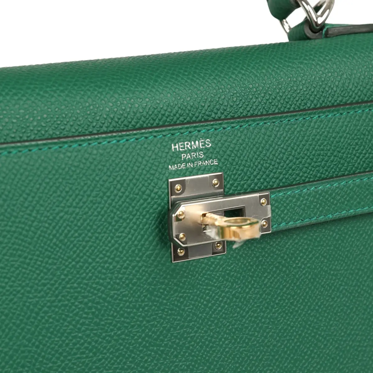 HERMÈS Hermes Kelly Sellier 25 Vert Moyen Epsom Electrum Hardware | Thumbnail 7 HERMÈS Hermes Kelly Sellier 25 Vert Moyen Epsom Electrum Hardware | Thumbnail 7