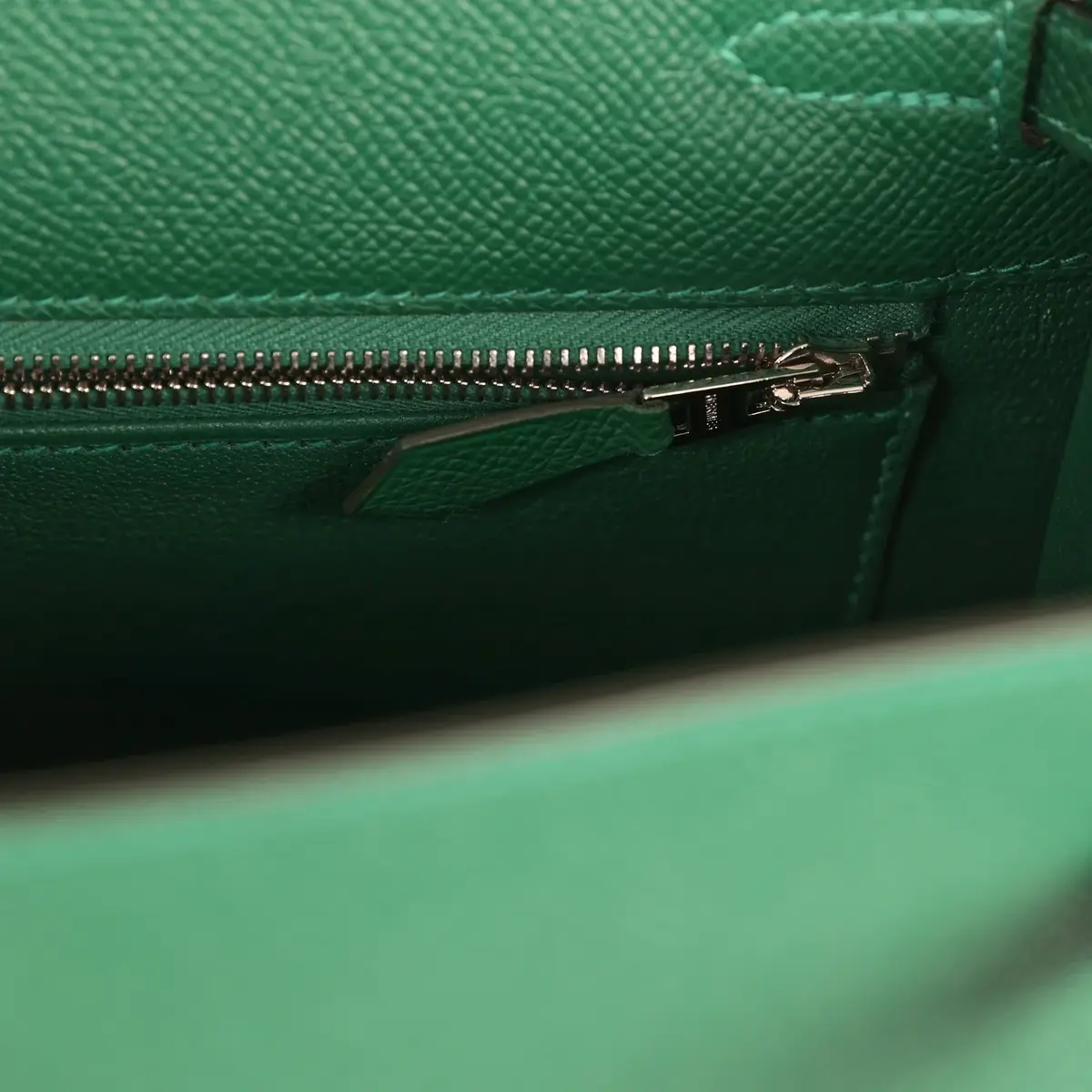 HERMÈS Hermes Kelly Sellier 25 Vert Moyen Epsom Electrum Hardware | Thumbnail 9 HERMÈS Hermes Kelly Sellier 25 Vert Moyen Epsom Electrum Hardware | Thumbnail 9