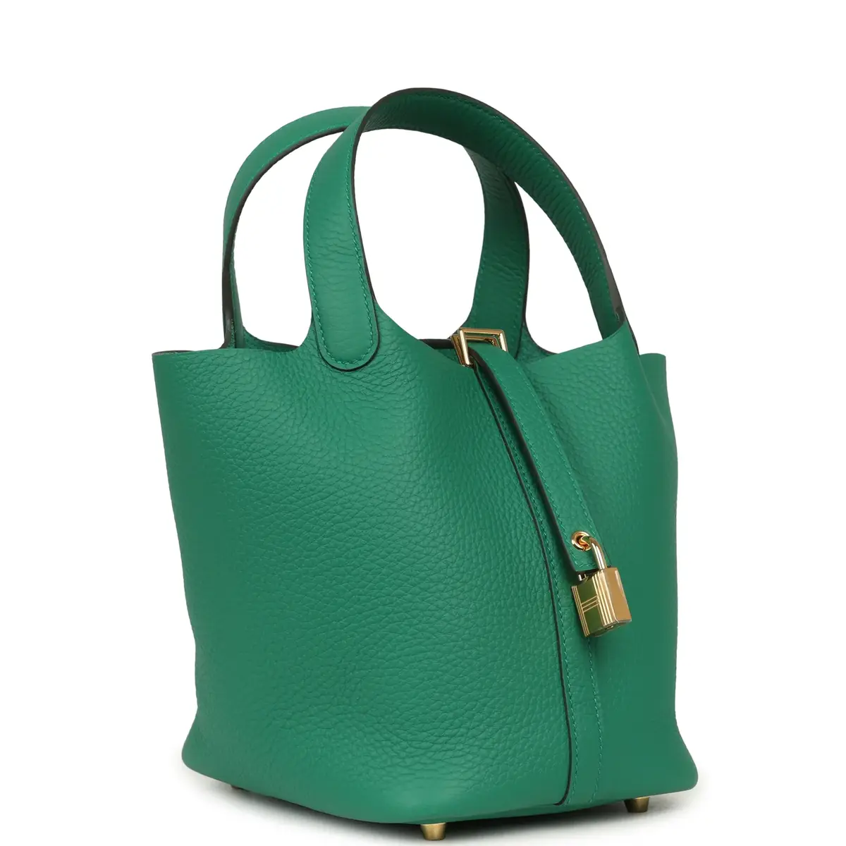 HERMÈS Hermes Picotin Lock 18 Vert Vertigo Clemence Gold Hardware | Thumbnail 2 HERMÈS Hermes Picotin Lock 18 Vert Vertigo Clemence Gold Hardware | Thumbnail 2