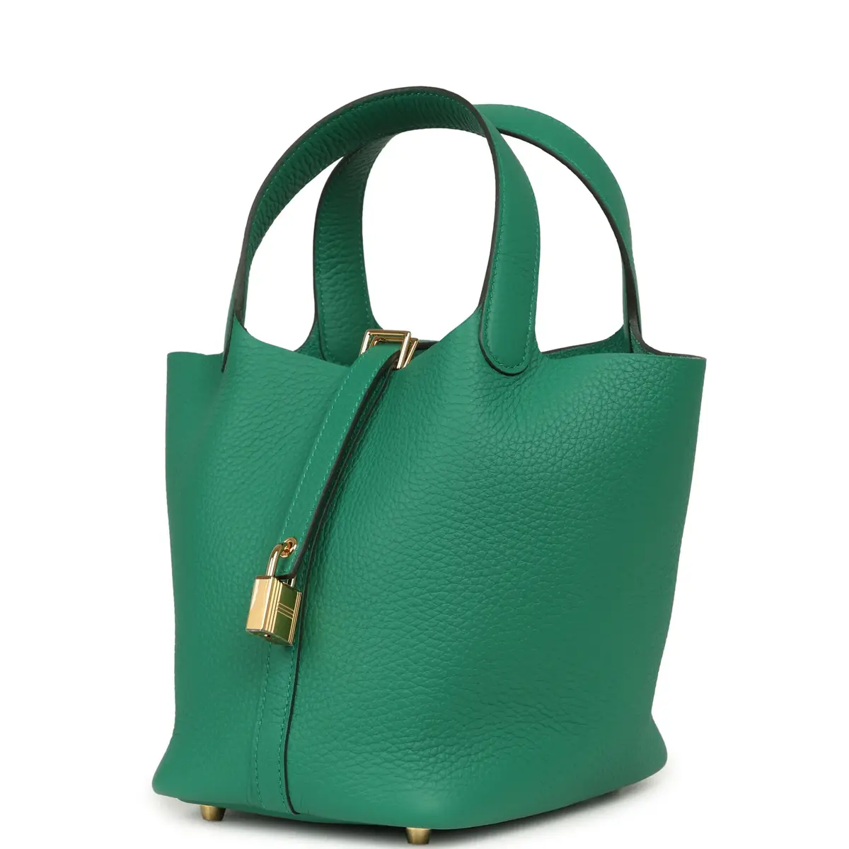 HERMÈS Hermes Picotin Lock 18 Vert Vertigo Clemence Gold Hardware | Thumbnail 5 HERMÈS Hermes Picotin Lock 18 Vert Vertigo Clemence Gold Hardware | Thumbnail 5