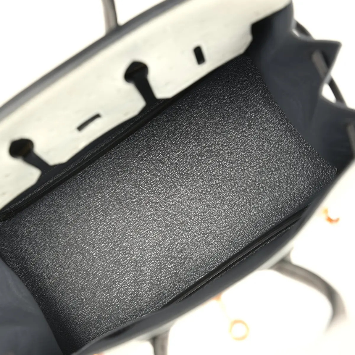 HERMÈS Hermes Special Order (HSS) Birkin 25 Gris Perle, Graphite Ostrich Rose Gold Hardware | Thumbnail 8