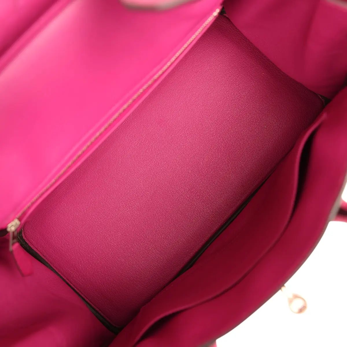 HERMÈS Pre-owned Hermes Birkin 30 Rose Pourpre Ostrich Palladium Hardware | Thumbnail 8 HERMÈS Pre-owned Hermes Birkin 30 Rose Pourpre Ostrich Palladium Hardware | Thumbnail 8