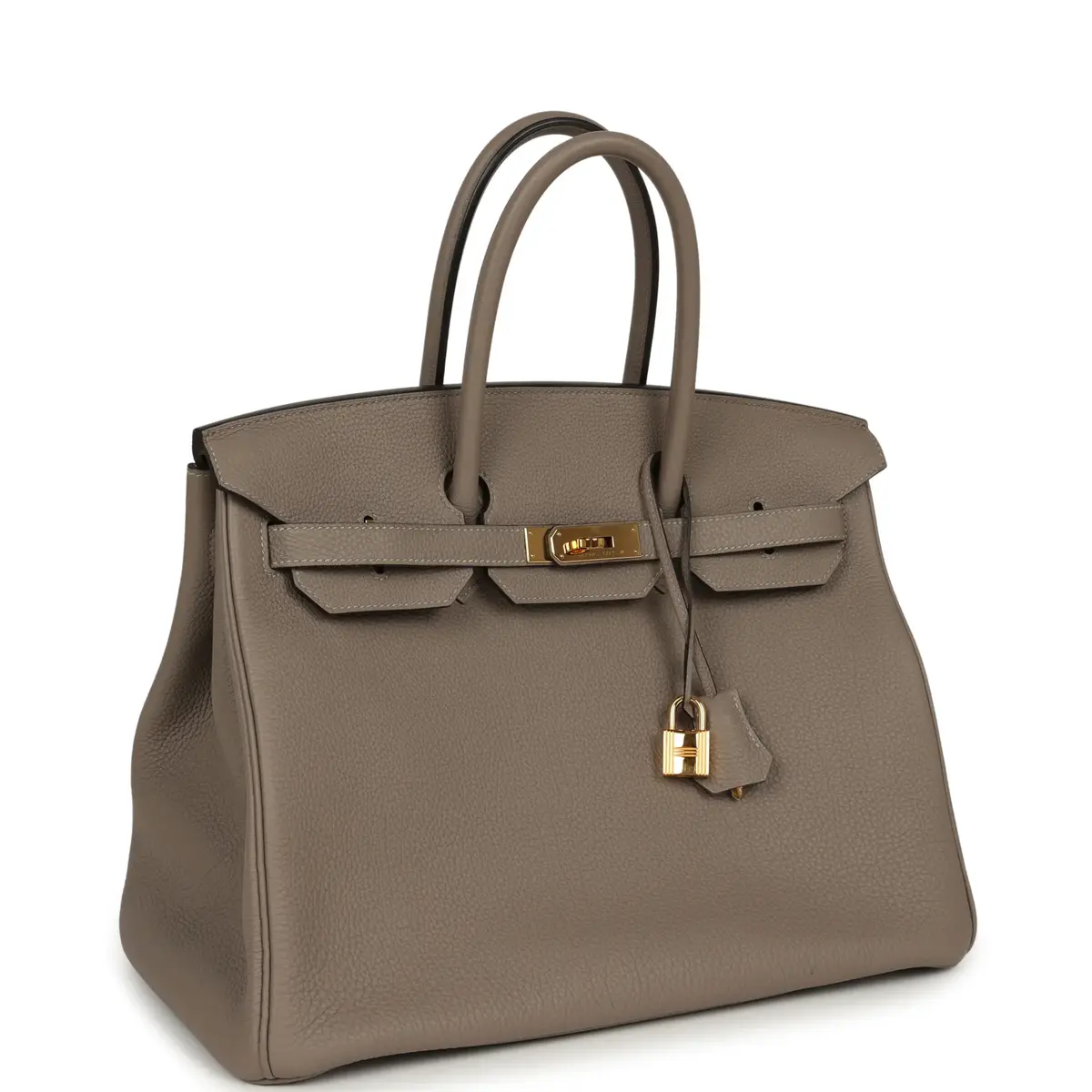 HERMÈS Pre-owned Hermes Birkin 35 Gris Asphalte Togo Gold Hardware | Thumbnail 2 HERMÈS Pre-owned Hermes Birkin 35 Gris Asphalte Togo Gold Hardware | Thumbnail 2