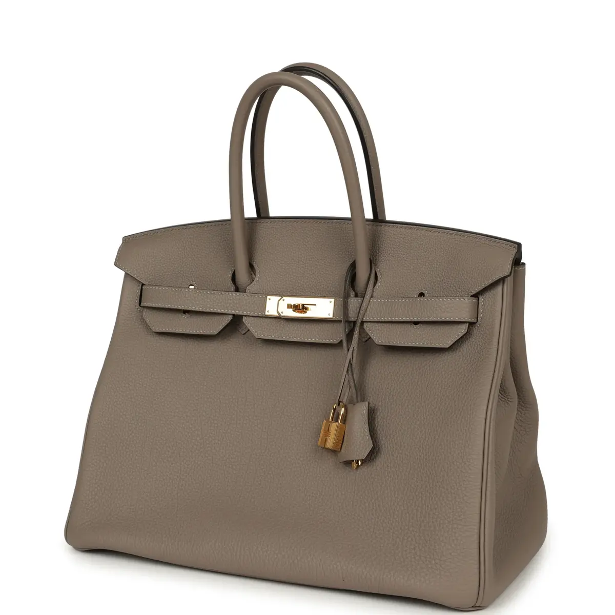 HERMÈS Pre-owned Hermes Birkin 35 Gris Asphalte Togo Gold Hardware | Thumbnail 5 HERMÈS Pre-owned Hermes Birkin 35 Gris Asphalte Togo Gold Hardware | Thumbnail 5
