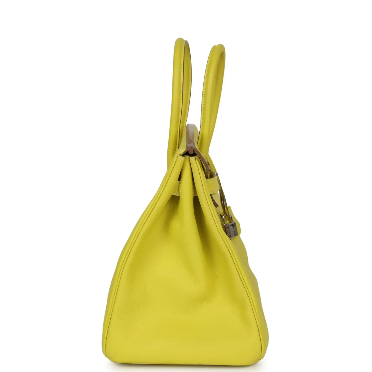 HERMÈS Pre-owned Hermes Birkin 35 Lime Candy Epsom Palladium Hardware | Thumbnail 3 HERMÈS Pre-owned Hermes Birkin 35 Lime Candy Epsom Palladium Hardware | Thumbnail 3