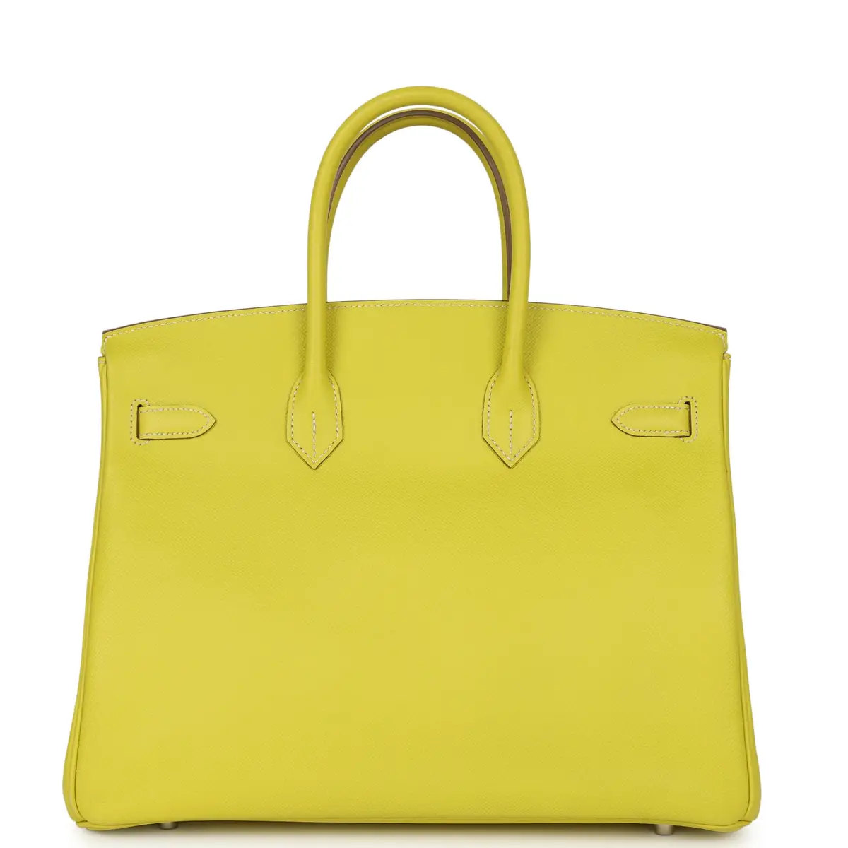 HERMÈS Pre-owned Hermes Birkin 35 Lime Candy Epsom Palladium Hardware | Thumbnail 4 HERMÈS Pre-owned Hermes Birkin 35 Lime Candy Epsom Palladium Hardware | Thumbnail 4