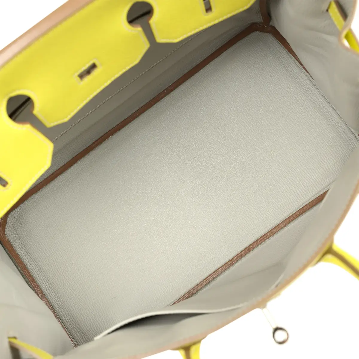 HERMÈS Pre-owned Hermes Birkin 35 Lime Candy Epsom Palladium Hardware | Thumbnail 8 HERMÈS Pre-owned Hermes Birkin 35 Lime Candy Epsom Palladium Hardware | Thumbnail 8