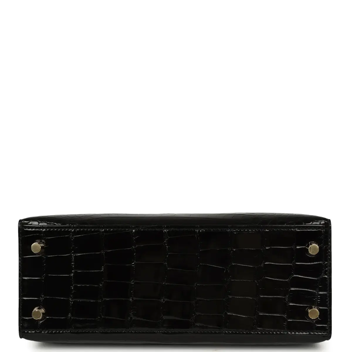 HERMÈS Pre-owned Hermes Kelly Sellier 25 Black Shiny Alligator Gold Hardware | Thumbnail 6 HERMÈS Pre-owned Hermes Kelly Sellier 25 Black Shiny Alligator Gold Hardware | Thumbnail 6