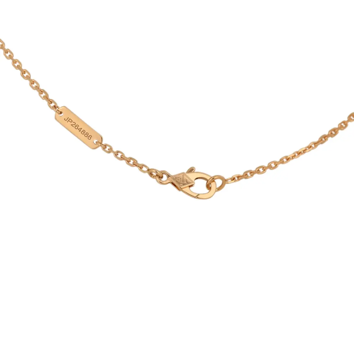 Van Cleef & Arpels Van Cleef & Arpels Vintage Alhambra Pendant Necklace Pink Enamel 18K Yellow Gold | Thumbnail 5 Van Cleef & Arpels Van Cleef & Arpels Vintage Alhambra Pendant Necklace Pink Enamel 18K Yellow Gold | Thumbnail 5
