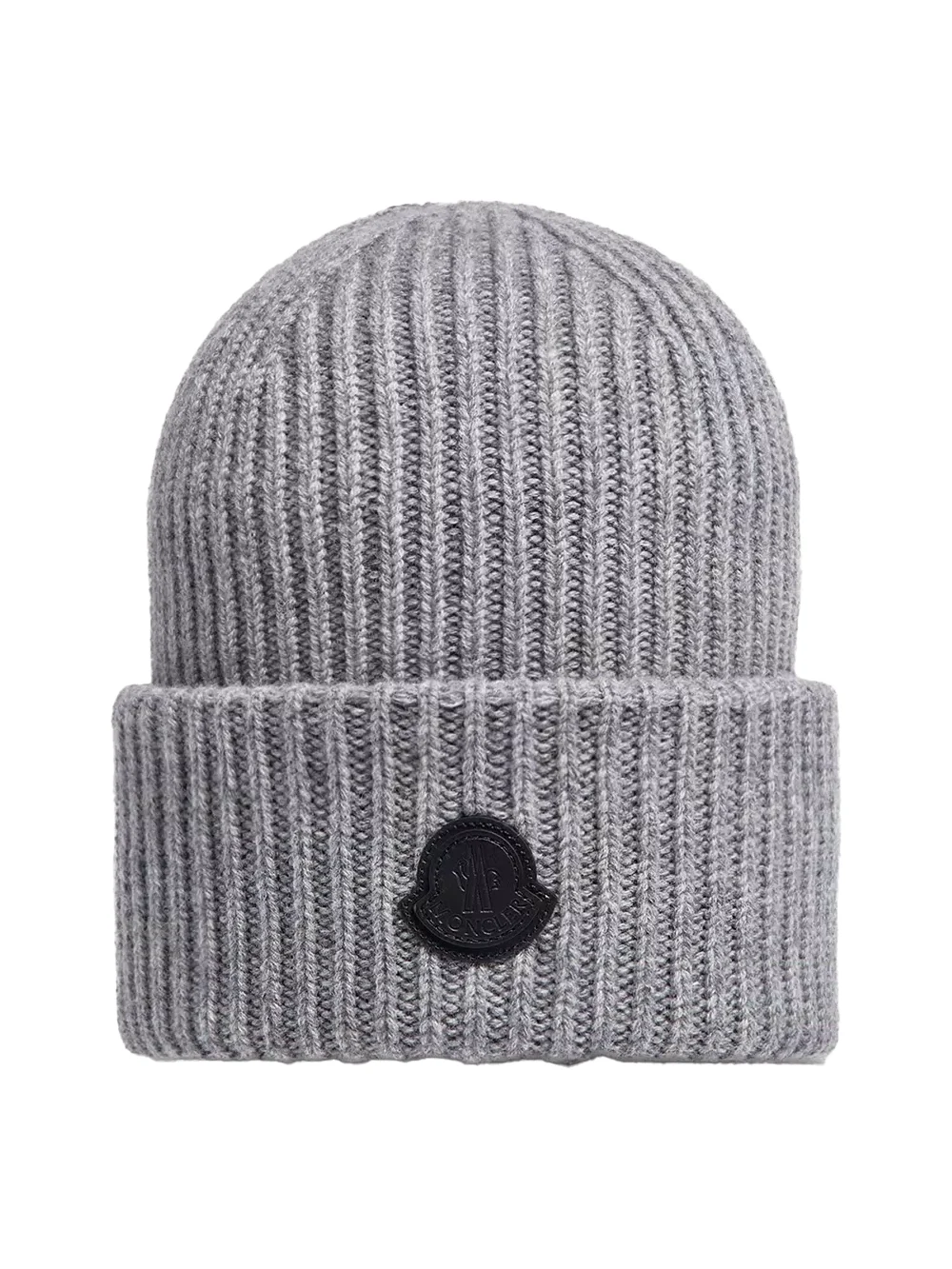 Leather Logo Cashmere Beanie
