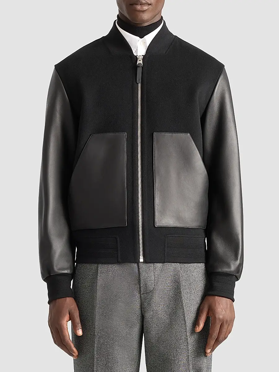 Mackage Men's Tripp Leather Pocket Bomber Jacket | Thumbnail 4