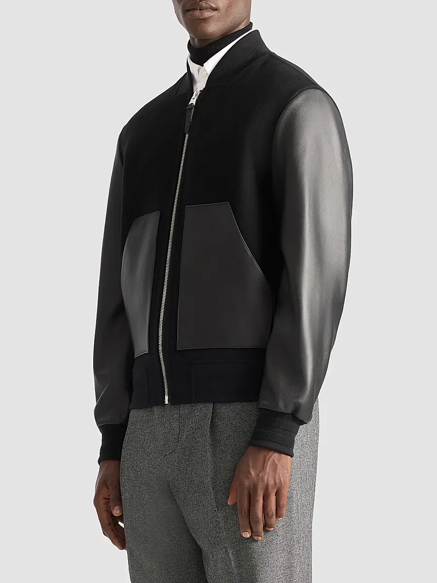 Mackage Men's Tripp Leather Pocket Bomber Jacket | Thumbnail 7
