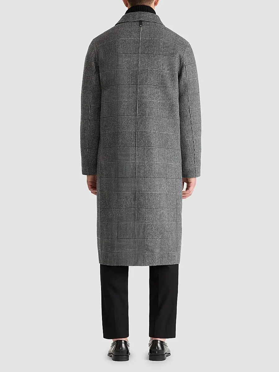 Mackage Men's Beckett Plaid Wool Overcoat | Thumbnail 3 Mackage Men's Beckett Plaid Wool Overcoat | Thumbnail 3