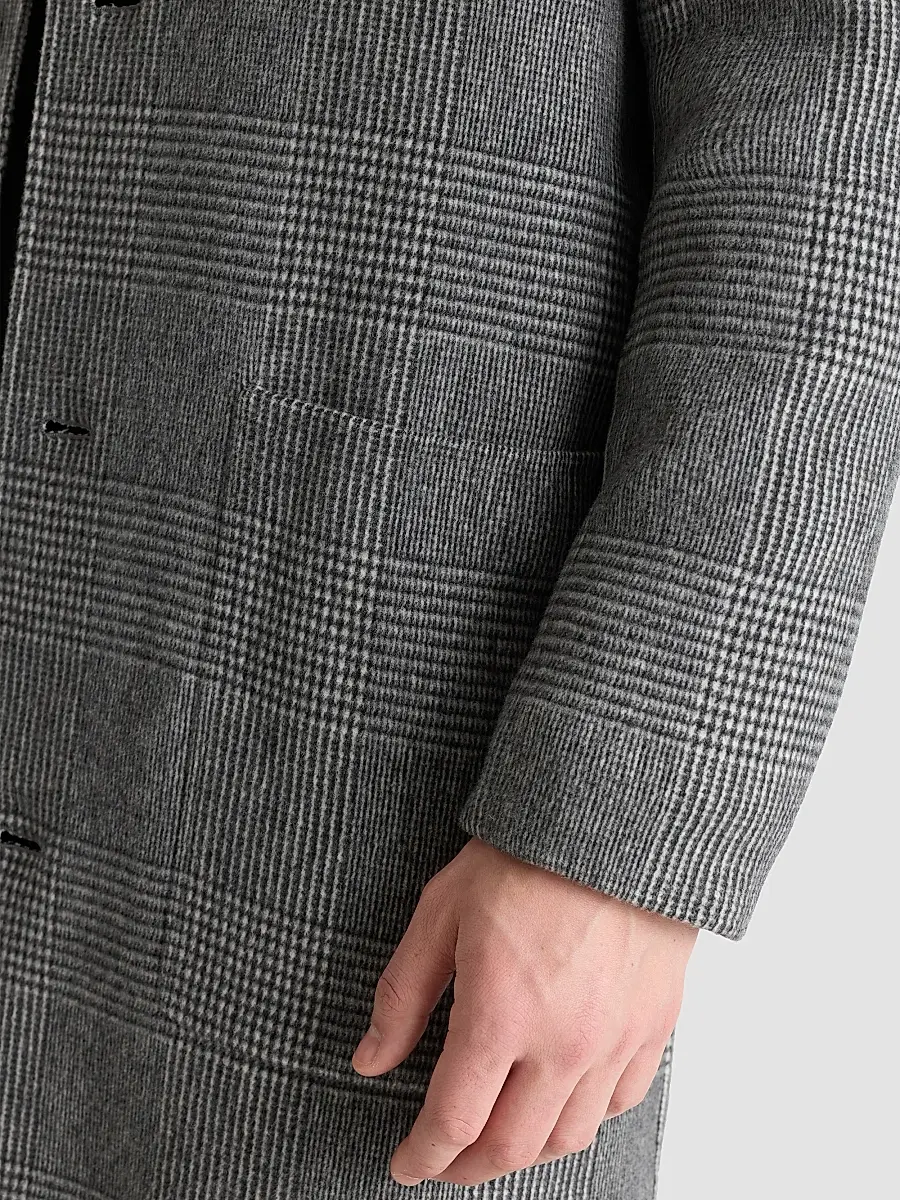 Mackage Men's Beckett Plaid Wool Overcoat | Thumbnail 4 Mackage Men's Beckett Plaid Wool Overcoat | Thumbnail 4
