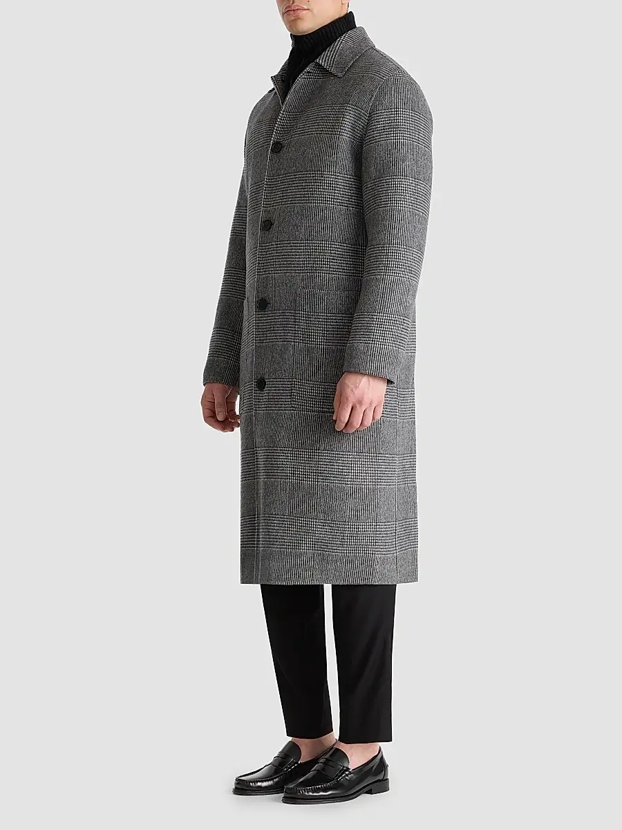 Mackage Men's Beckett Plaid Wool Overcoat | Thumbnail 5 Mackage Men's Beckett Plaid Wool Overcoat | Thumbnail 5