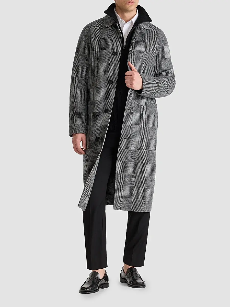 Mackage Men's Beckett Plaid Wool Overcoat | Thumbnail 8 Mackage Men's Beckett Plaid Wool Overcoat | Thumbnail 8