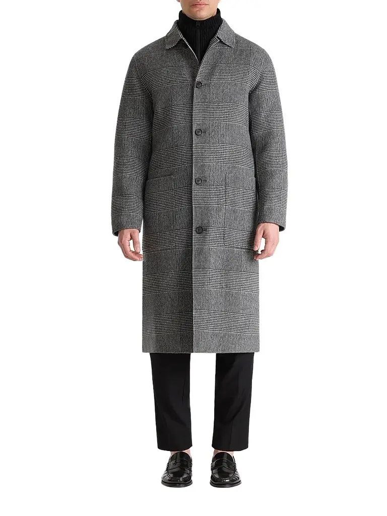 Men's Beckett Plaid Wool Overcoat Men's Beckett Plaid Wool Overcoat