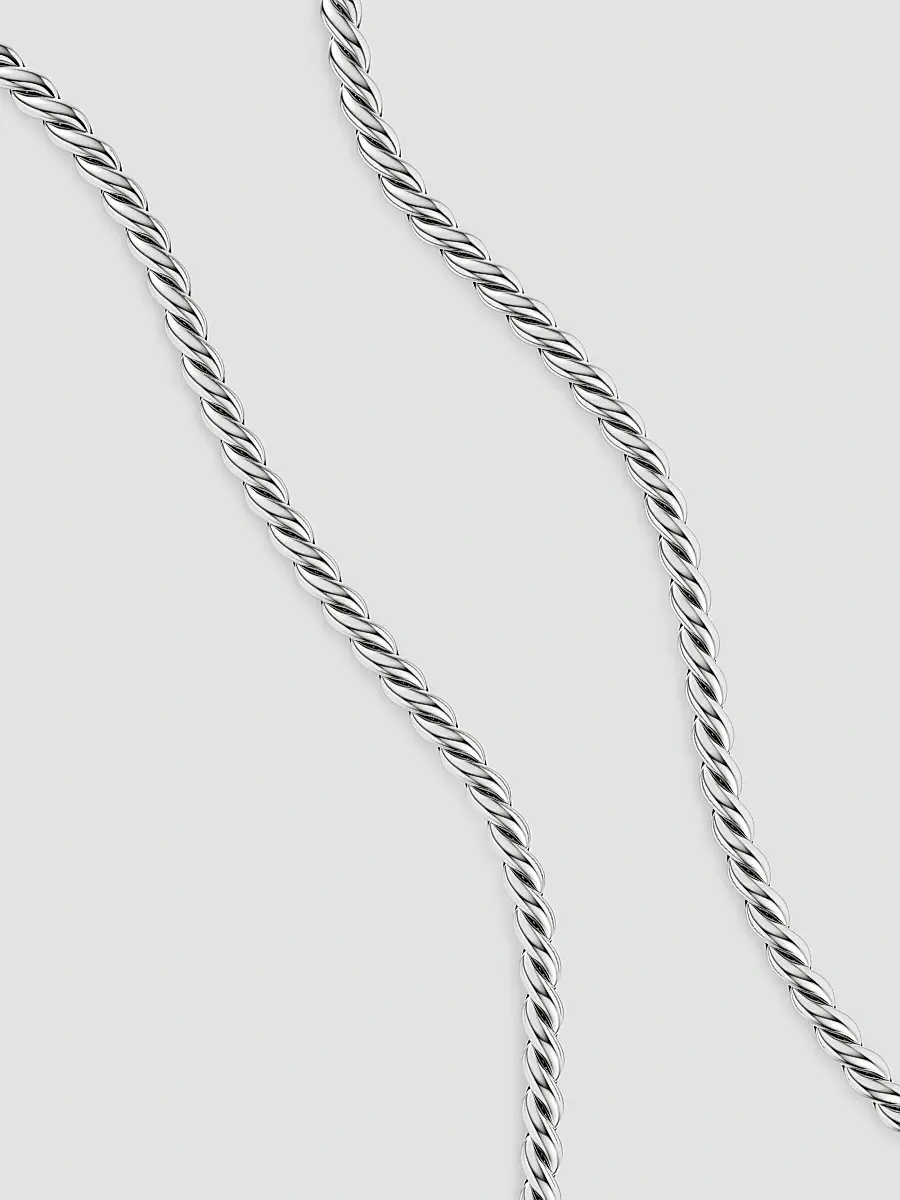 David Yurman Women's Sculpted Cable Chain Necklace in Sterling Silver, 5.7MM | Thumbnail 2 David Yurman Women's Sculpted Cable Chain Necklace in Sterling Silver, 5.7MM | Thumbnail 2