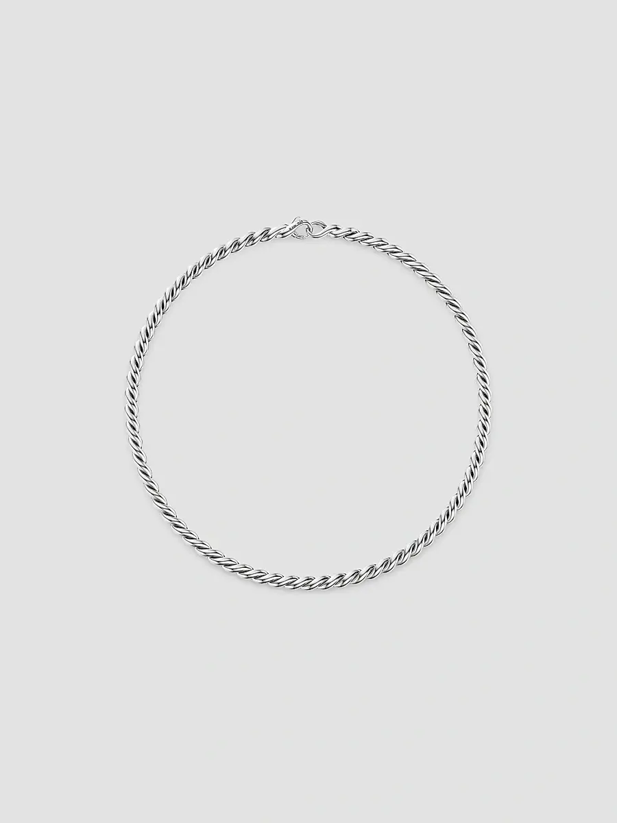 David Yurman Women's Sculpted Cable Chain Necklace in Sterling Silver, 5.7MM | Thumbnail 3 David Yurman Women's Sculpted Cable Chain Necklace in Sterling Silver, 5.7MM | Thumbnail 3