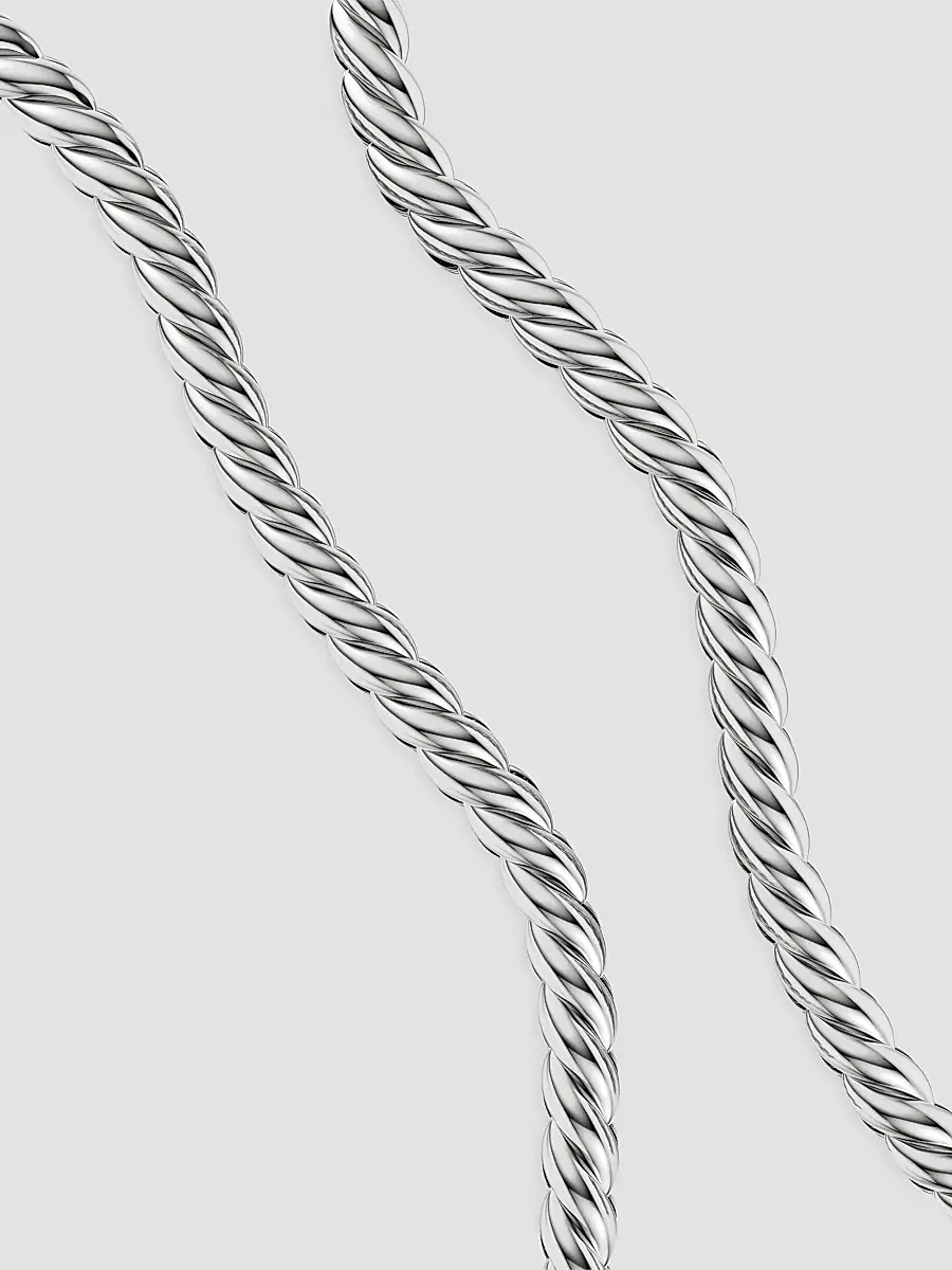David Yurman Women's Sculpted Cable Chain Necklace in Sterling Silver, 10MM | Thumbnail 2 David Yurman Women's Sculpted Cable Chain Necklace in Sterling Silver, 10MM | Thumbnail 2