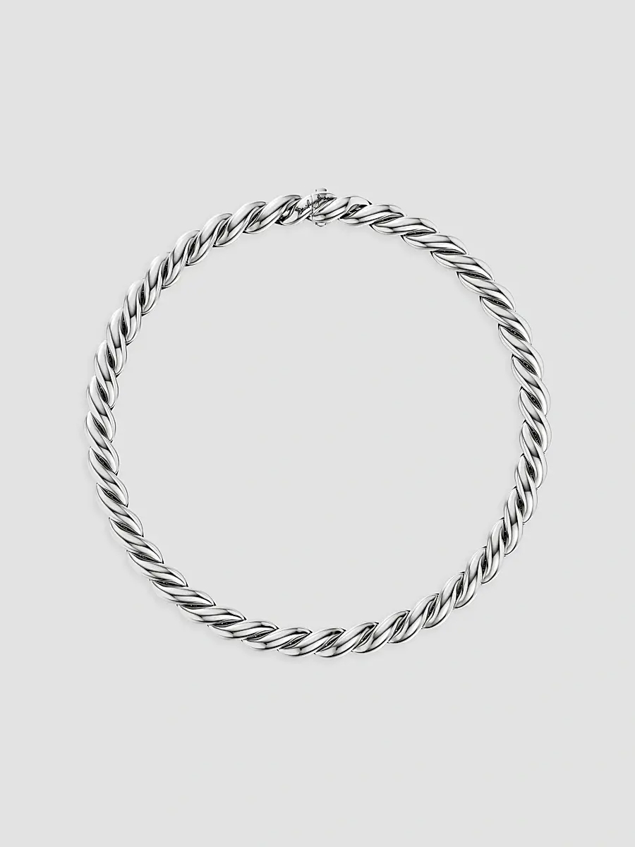 David Yurman Women's Sculpted Cable Chain Necklace in Sterling Silver, 10MM | Thumbnail 3 David Yurman Women's Sculpted Cable Chain Necklace in Sterling Silver, 10MM | Thumbnail 3