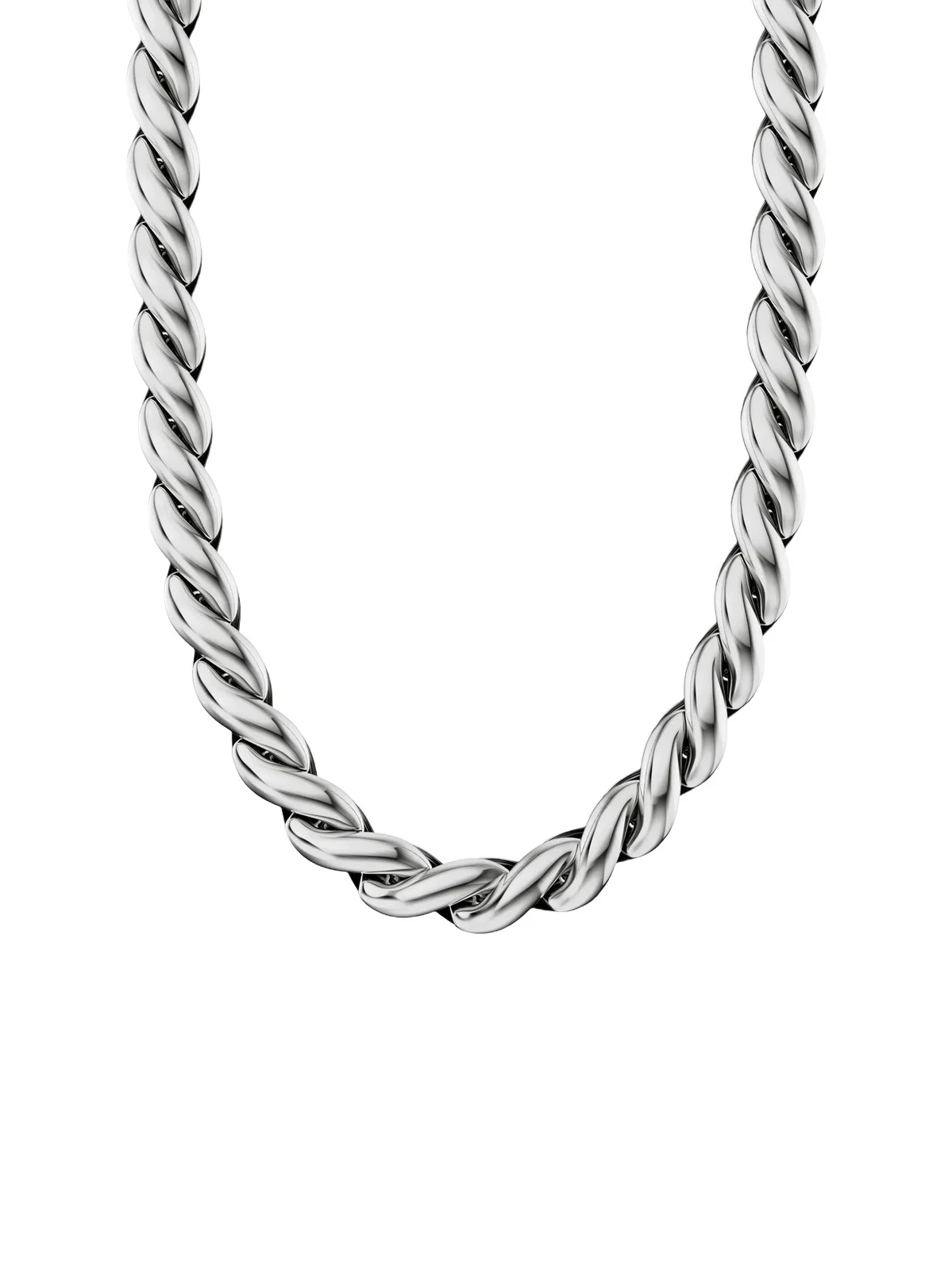 David Yurman Women's Sculpted Cable Chain Necklace in Sterling Silver, 10MM