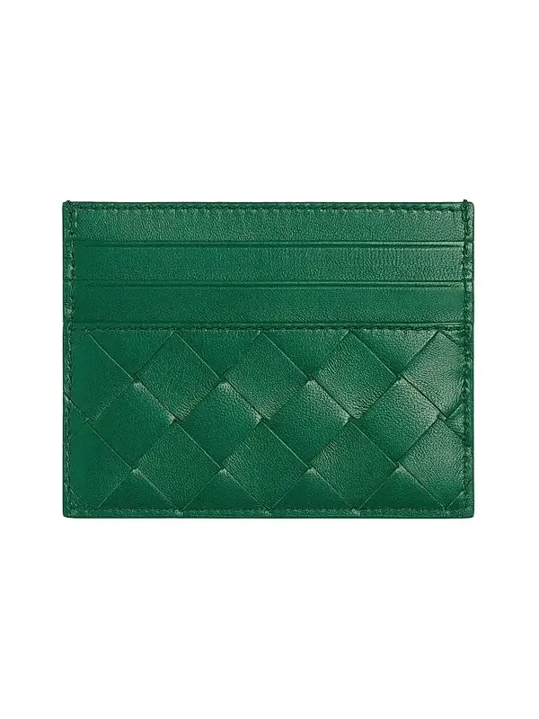 Women's Intrecciato Leather Card Case