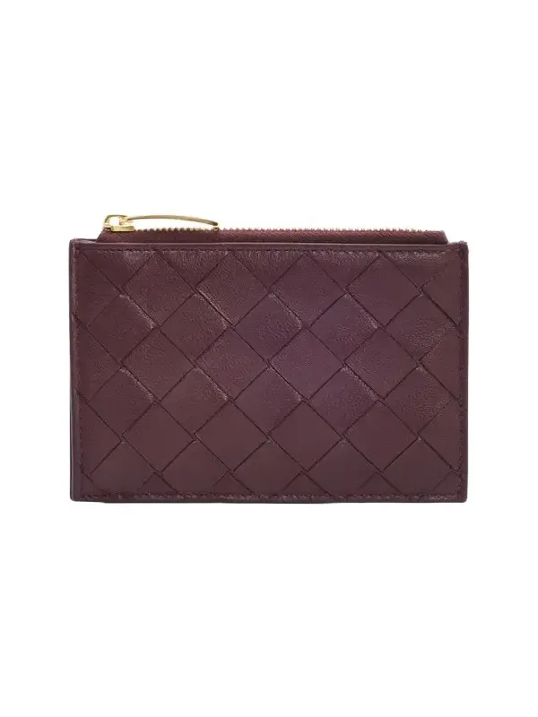 Women's Intrecciato Leather Card Case