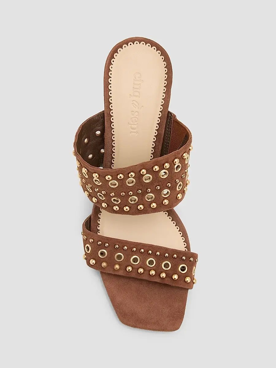 Cinq à Sept Women's Sutton 70MM Mixed Hardware Sandals | Thumbnail 4