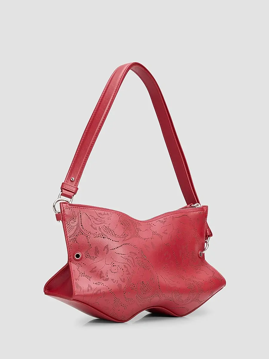 Alexander McQueen Women's Manta Laser-Cut Leather Clutch | Thumbnail 2 Alexander McQueen Women's Manta Laser-Cut Leather Clutch | Thumbnail 2