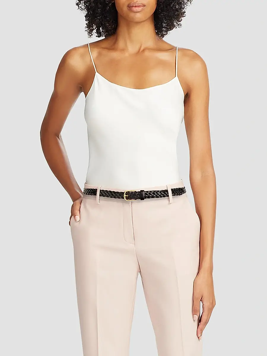 Nili Lotan Women's Jane Braided Leather Belt | Thumbnail 2