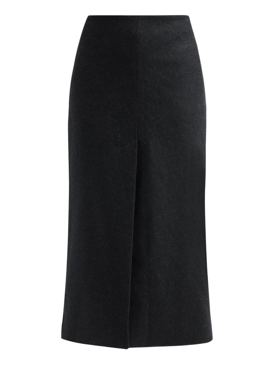 Nili Lotan Women's Mariha Wool Midi Skirt