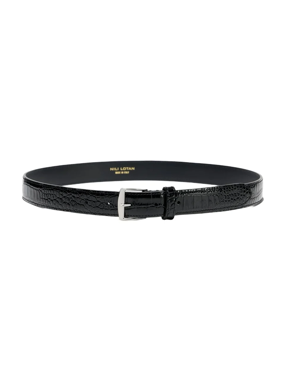 Women's Sloane Croc-Embossed Leather Belt