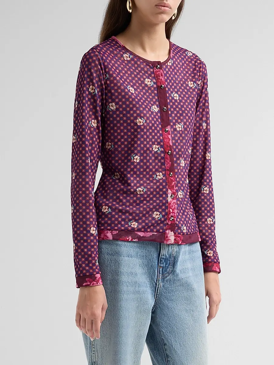 Johnny Was Women's Caddey Victorianne Floral Cardigan | Thumbnail 4 Johnny Was Women's Caddey Victorianne Floral Cardigan | Thumbnail 4