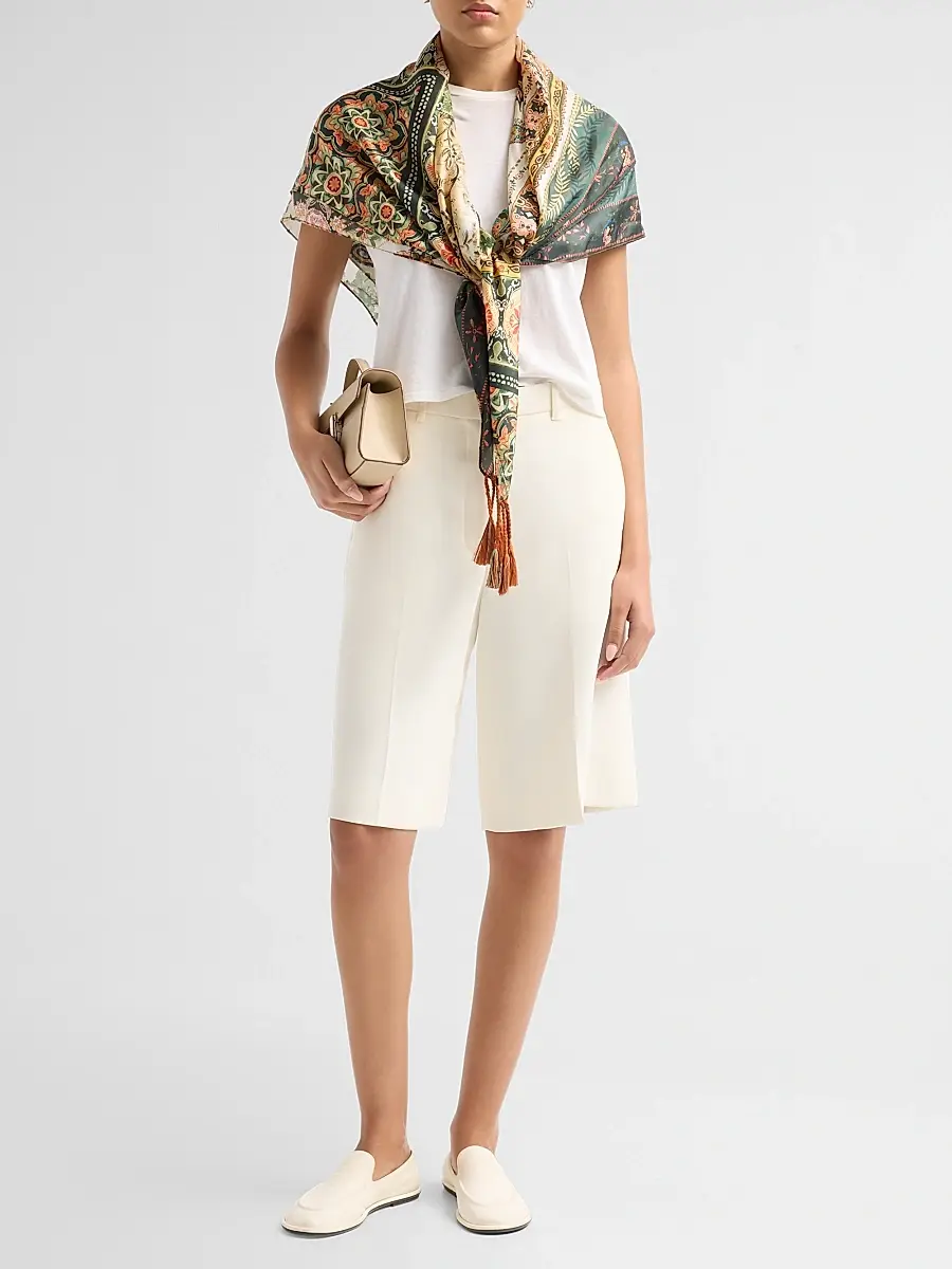Johnny Was Women's Solana Printed Silk Scarf | Thumbnail 2 Johnny Was Women's Solana Printed Silk Scarf | Thumbnail 2