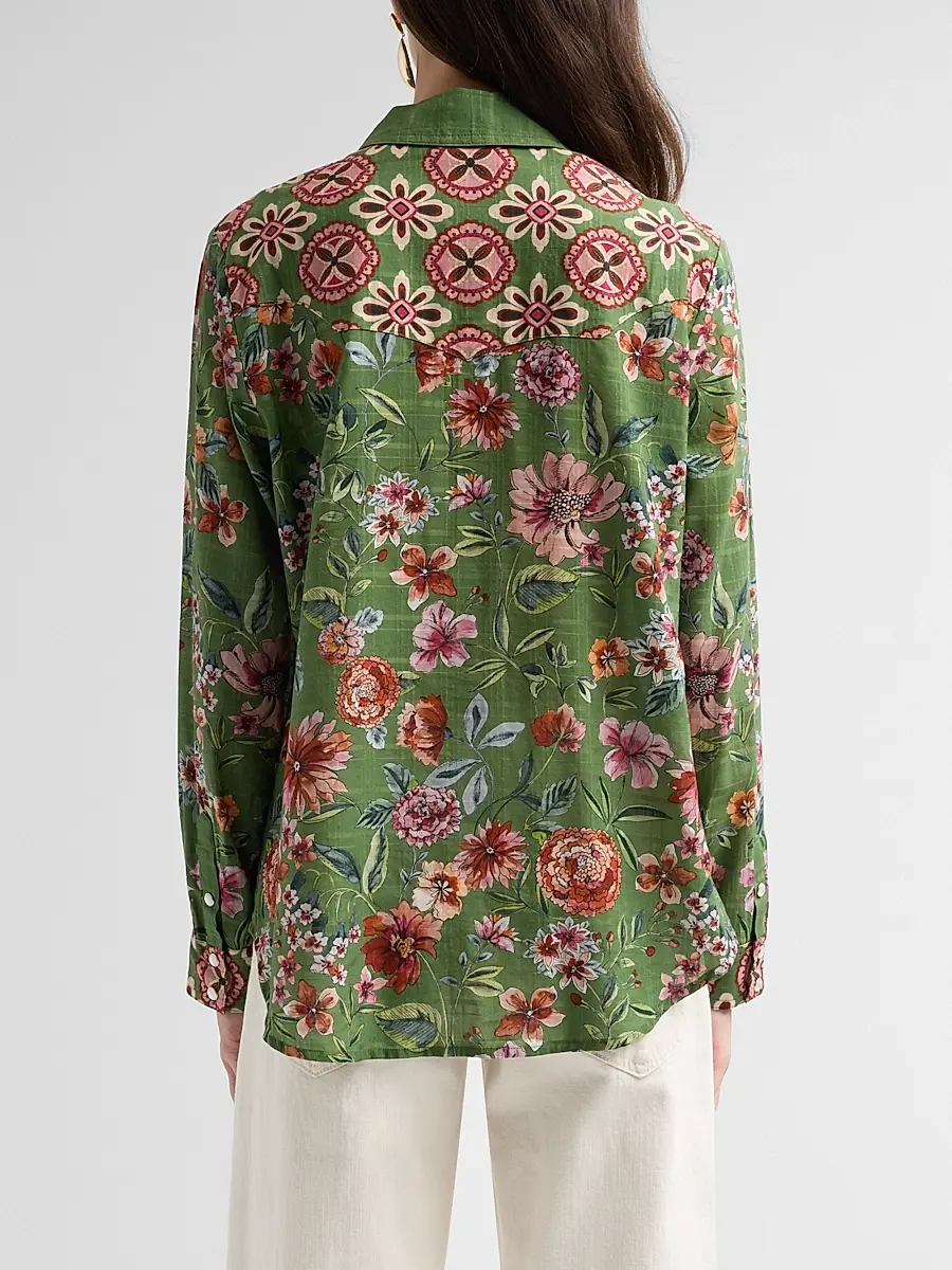 Johnny Was Women's Zarima Vintage Western Shirt | Thumbnail 3 Johnny Was Women's Zarima Vintage Western Shirt | Thumbnail 3